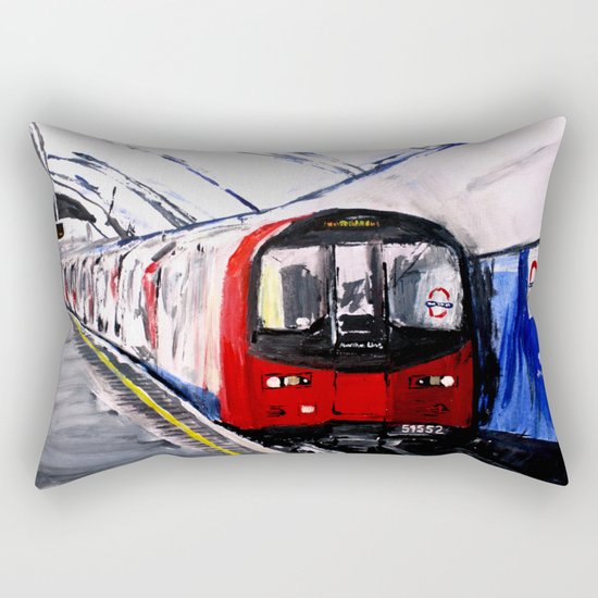 London Underground Northern Line Fine Art Rectangular Pillow