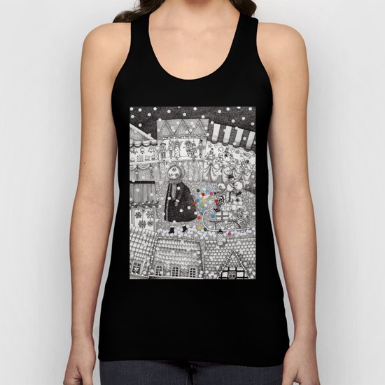 After Hours at the Christmas Market Unisex Tank Top