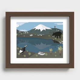 Colombian Mountains Recessed Framed Print