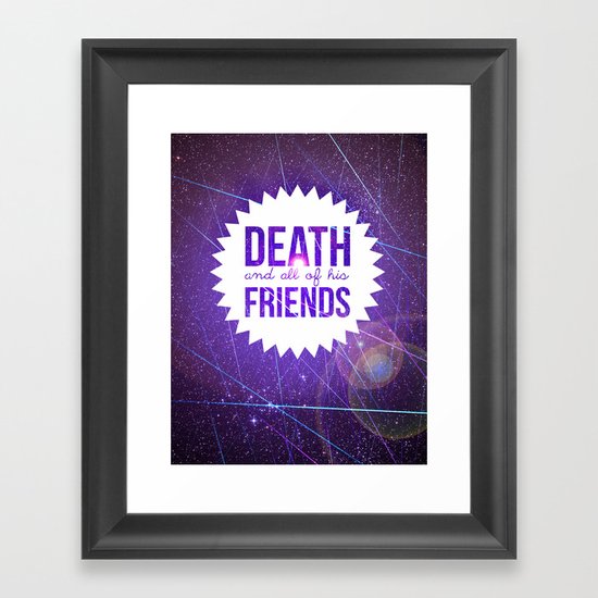 Mortem et Omnibus Amicis Framed Art Print