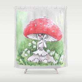 Empire of Mushrooms: Amanita Muscaria Shower Curtain