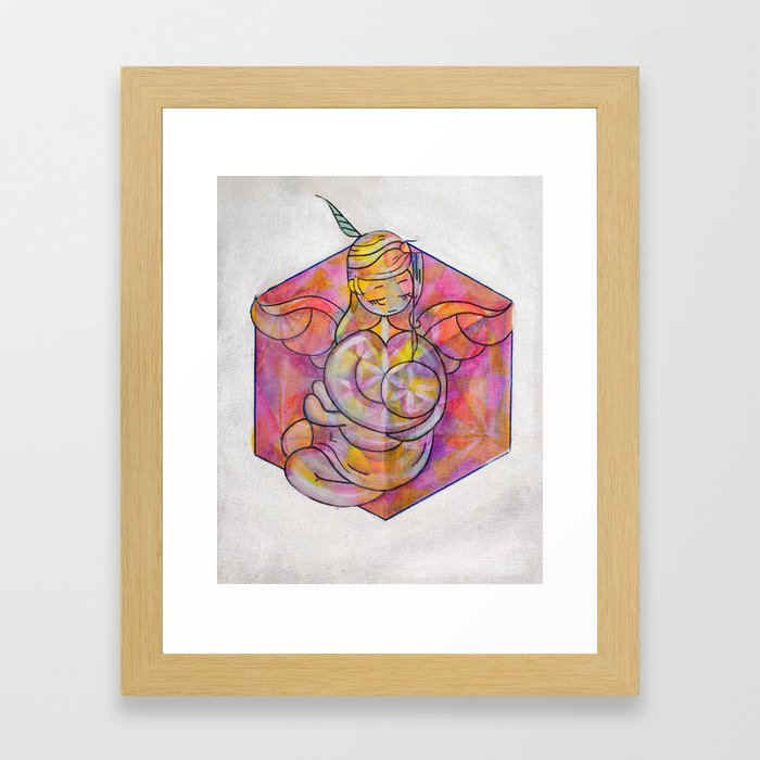 mother-s cube Framed Art Print