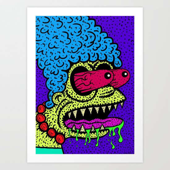 MARGE GRIMMSON. (THE GRIMMSONS). Art Print