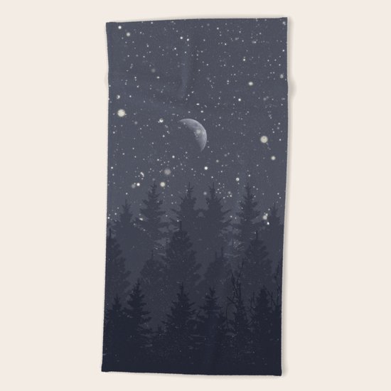 Night Full Star Beach Towel
