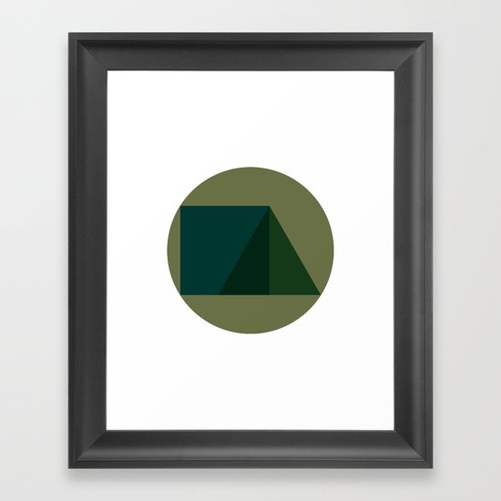#249 Triad – Geometry Daily Framed Art Print