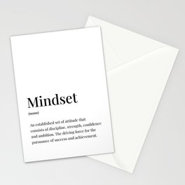 Mindset Definition  Stationery Card