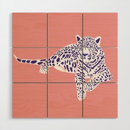 Jaguar - Pop pink Wood Wall Art
