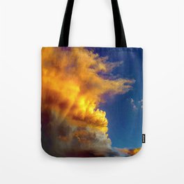 Cloudy sunset Tote Bag