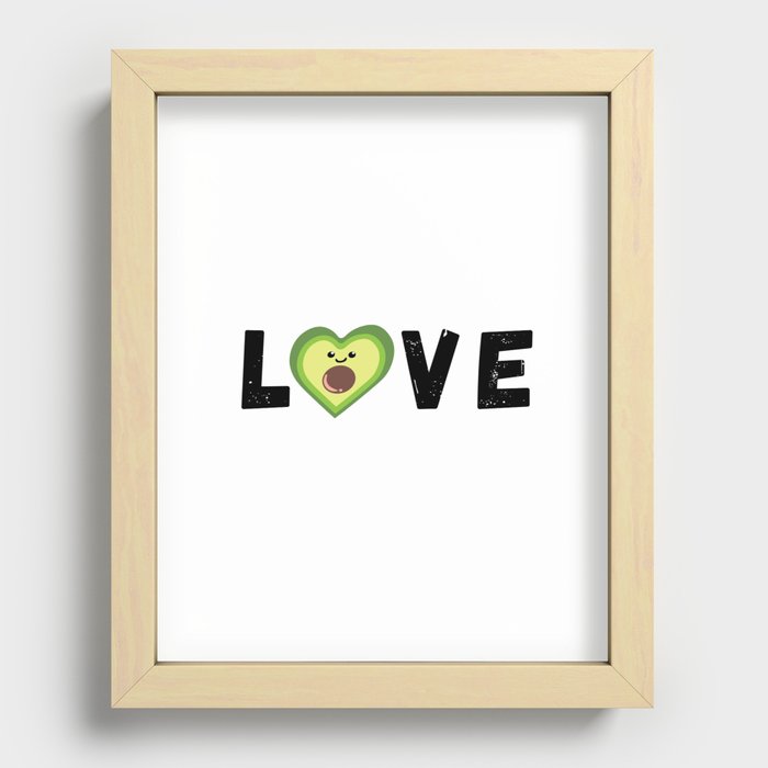 Avocado is Love Recessed Framed Print