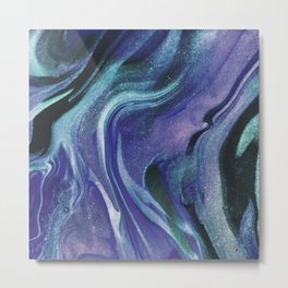 Abstract Teal Purple Black Glitter Marble Metal Print | Glitter, Stylish, Luxury, Abstractpattern, Chic, Abstractmarble, Marblepattern, Graphicdesign, Teal, Marbletrend 