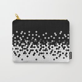 Flat Tech Camouflage Black and White Carry-All Pouch