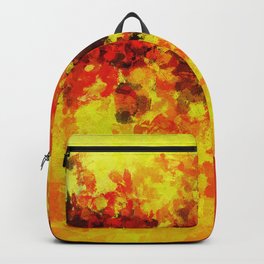 Yellow Abstract Art Backpack