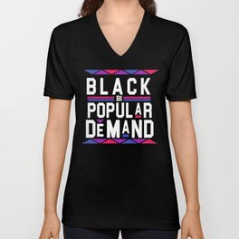 Black Bi Popular Demand V Neck T Shirt