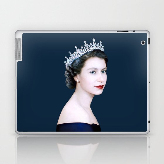 QUEEN ELIZABETH II - Portrait of Young Elizabeth Laptop & iPad Skin