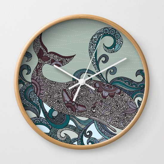 Deep Blue Me Wall Clock