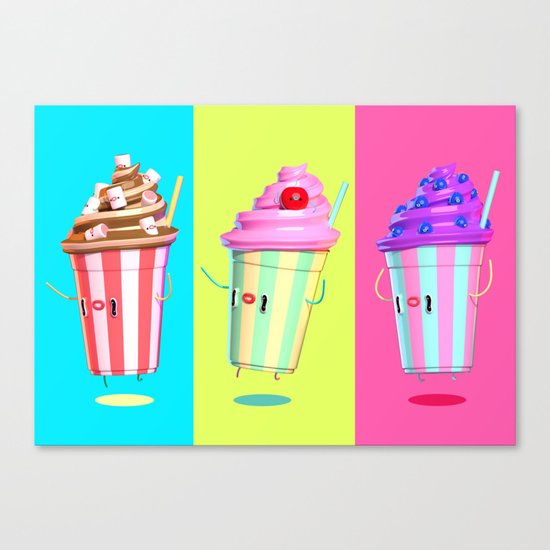 Milkshake Day Canvas Print