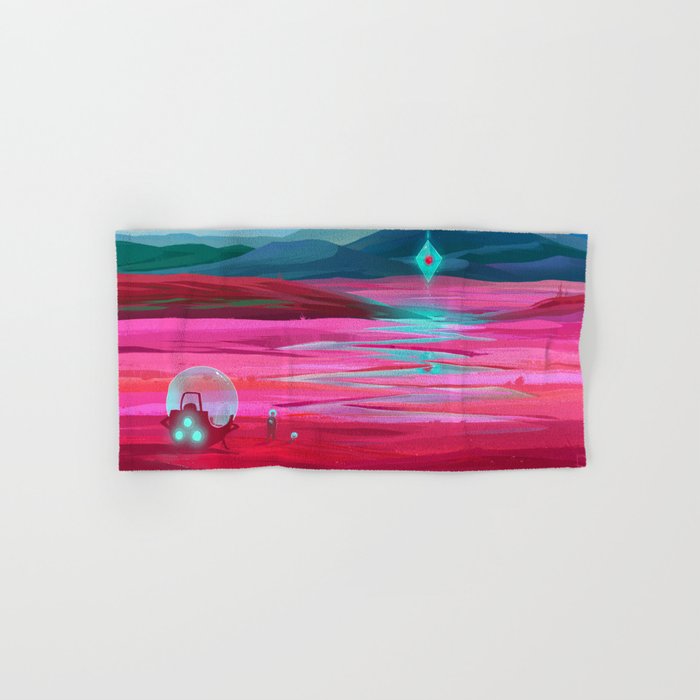 Pink fields Hand & Bath Towel