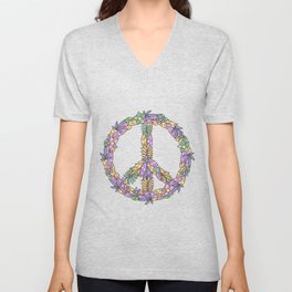 peace V Neck T Shirt