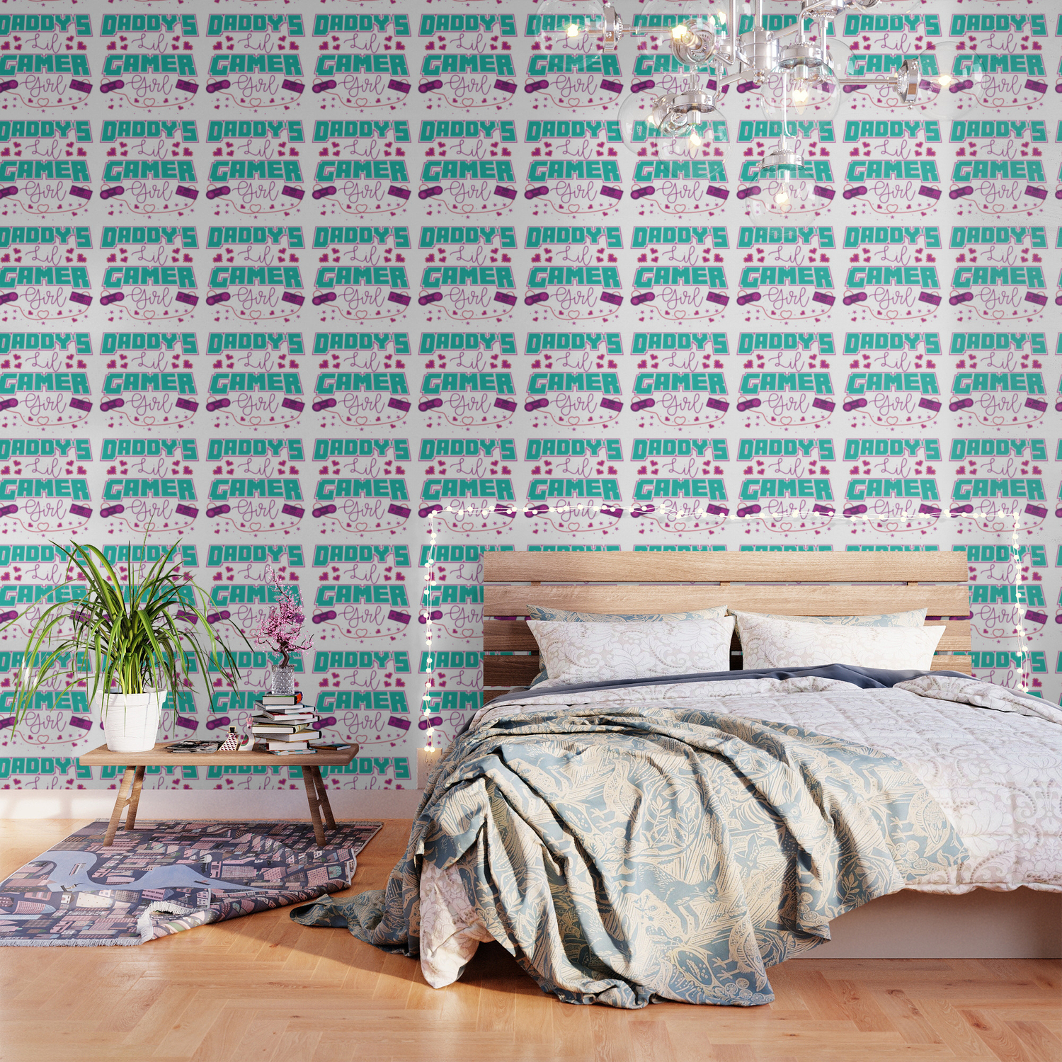 Typical Gamer Girl Gaming Controller Nerdy Gift Wallpaper By Pubeast Society6