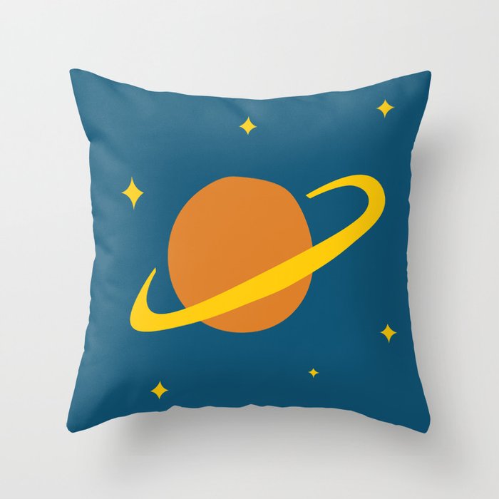 Saturn Throw Pillow