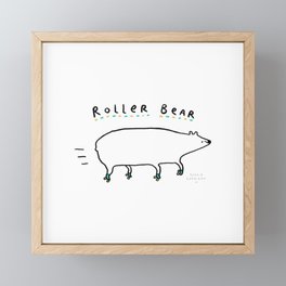Roller Bear Framed Mini Art Print