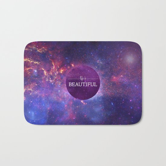 Life is Beautiful Bath Mat