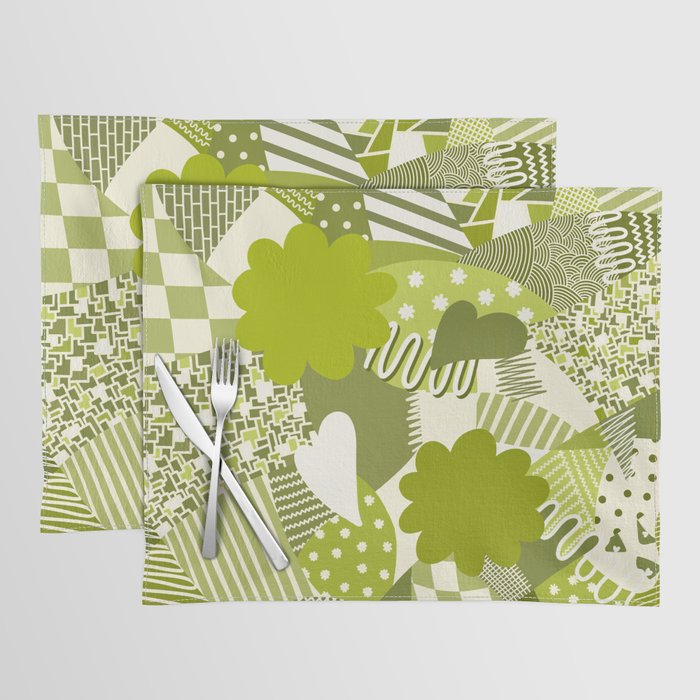 Geometric pattern collage 3 Placemat