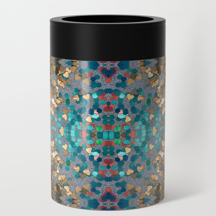 Sequin Mosaic Pattern Can Cooler