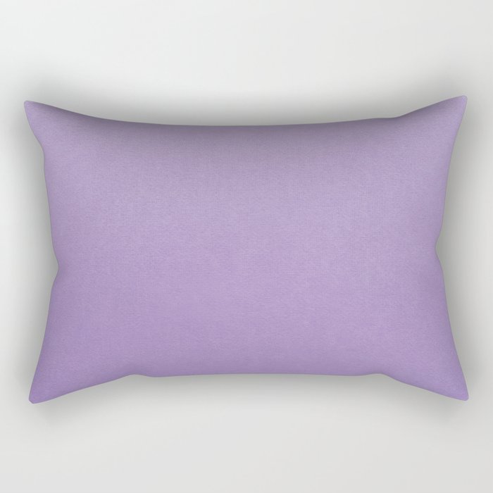 Solid Light Purple Rectangular Pillow
