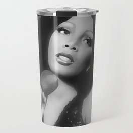 Donna Summer in Black and White Travel Mug