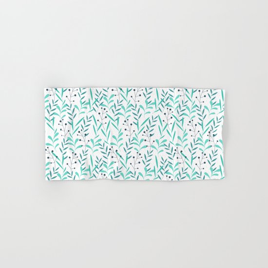 Leaves Pattern Hand & Bath Towel