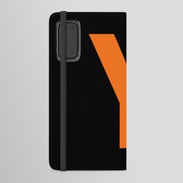 Letter Y (Orange & Black) Android Wallet Case