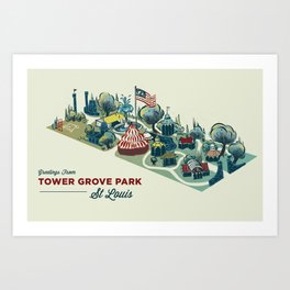 Tower Grove Park Art Print