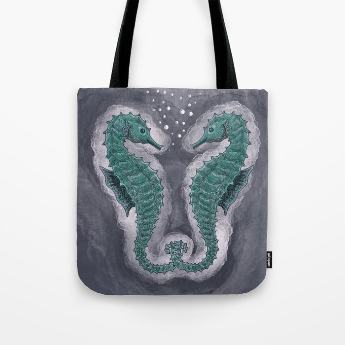 Seahorse gaze Tote Bag