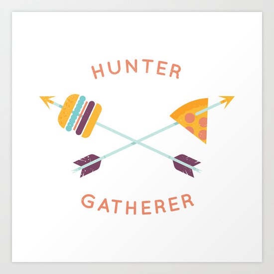 Hunter Gatherer Art Print