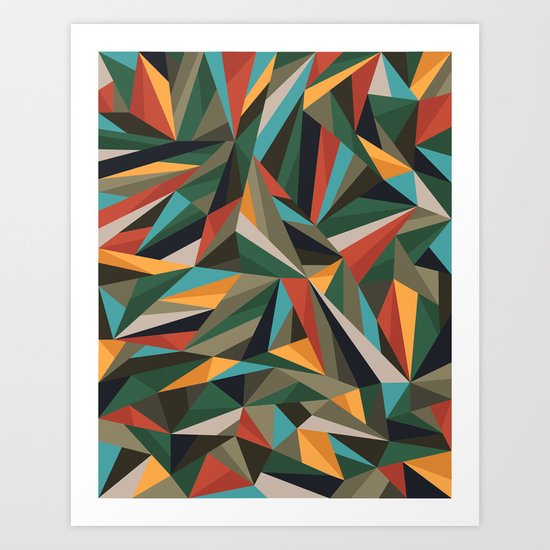 Sliced Fragments II Art Print