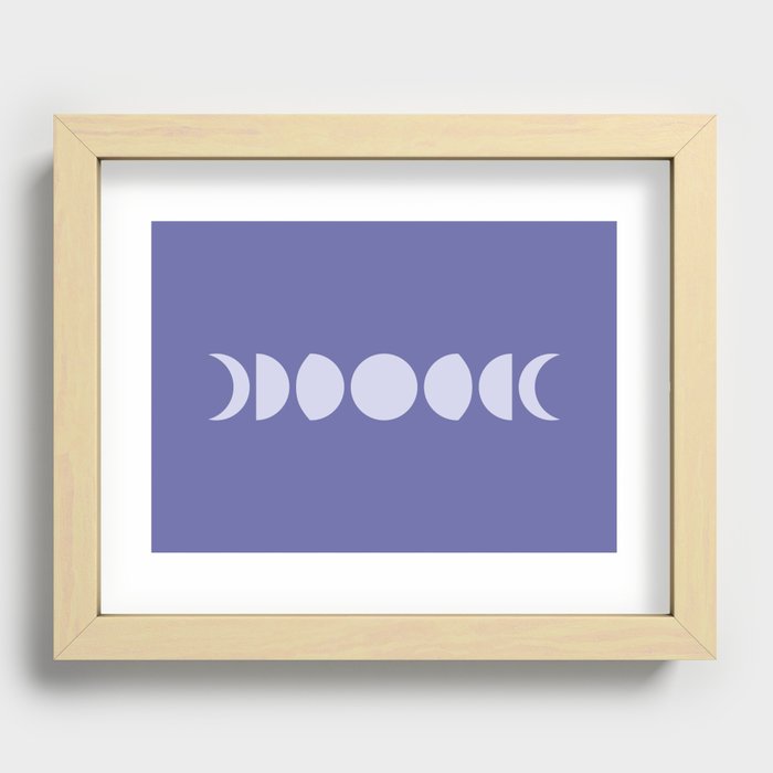 Minimal Moon Phases XII Recessed Framed Print