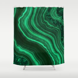 Malachite Texture 08 Shower Curtain