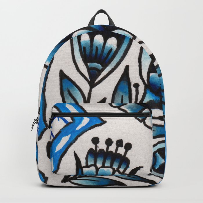 delft blue Backpack