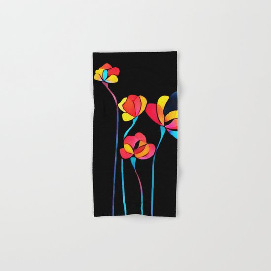 Abstract flowers Hand & Bath Towel