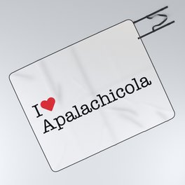 I Heart Apalachicola, FL Picnic Blanket