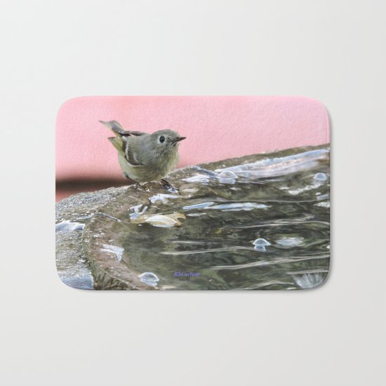 Kinglet at the Basin Rim Bath Mat
