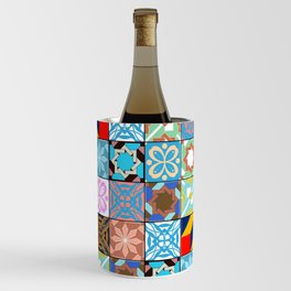 Mixed Arabic Tiles Pattern - Oriental Wine Chiller