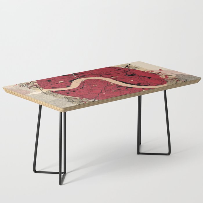 London City Map Japanese Style Coffee Table By Bekim Art Society6