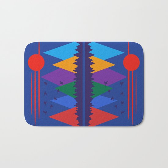 Moon Over The Mountains #7 Bath Mat