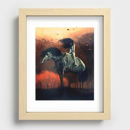Untitled (Horse Rider), by Zdzisław Beksiński Recessed Framed Print
