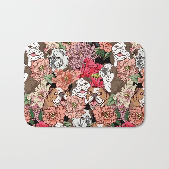 Because English Bulldog Bath Mat