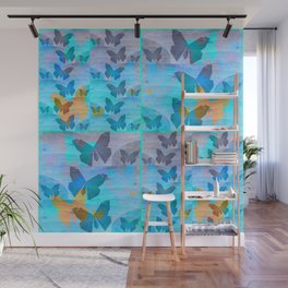 Simple Butterfly Geometric Print Wall Mural