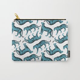 Tigers (White and Blue) Carry-All Pouch
