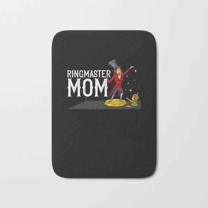 Circus Birthday Party Mom Theme Cake Ringmaster Bath Mat